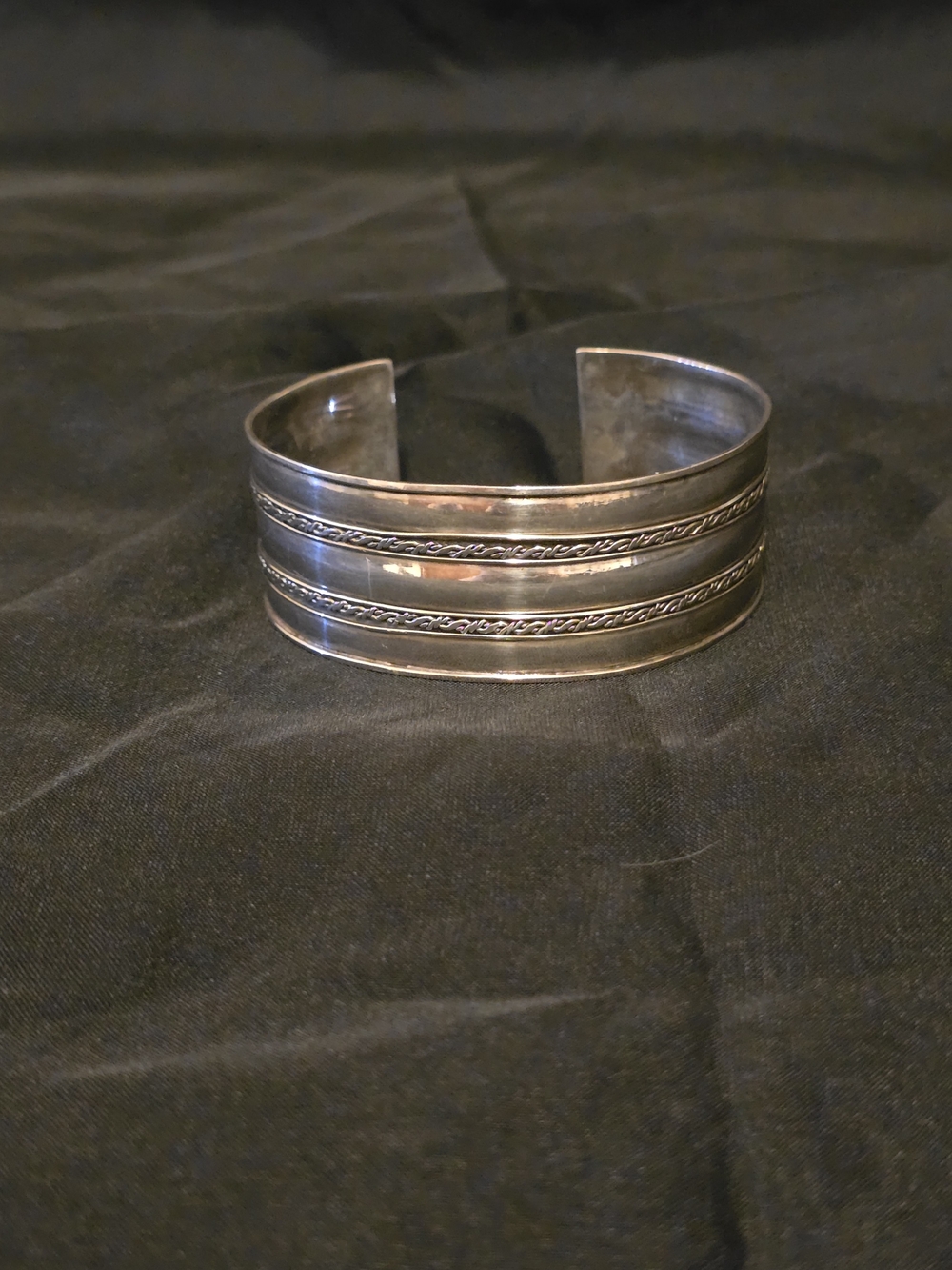 Vintage Sterling Silver Cuff Bracelet